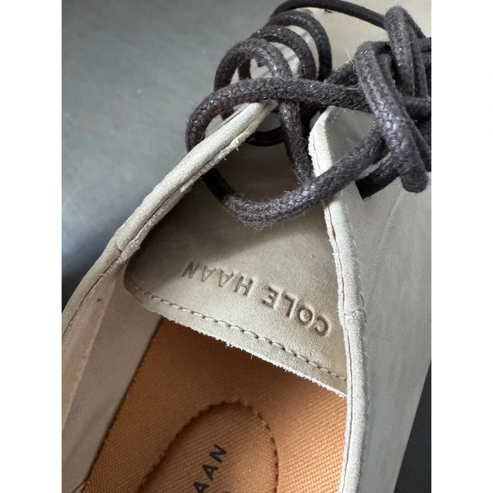 Cole Hann Men Mocassins SAWYER PLAIN OXFORD MORTAR‎ NUBUCK MEN'S 11.5